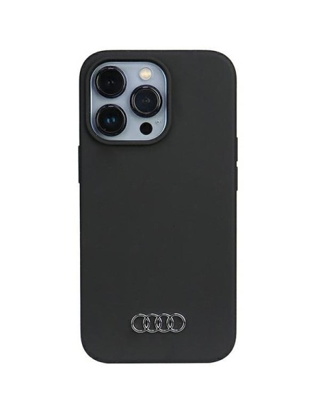 Audi silikoninis dėklas iPhone 13 Pro / iPhone 13 - juodas Audi silikoninis dėklas iPhone 13 Pro / iPhone 13 - juodas