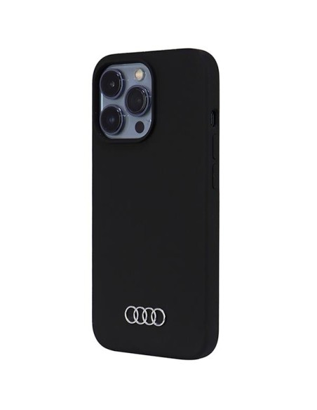 Audi silikoninis dėklas iPhone 13 Pro / iPhone 13 - juodas Audi silikoninis dėklas iPhone 13 Pro / iPhone 13 - juodas