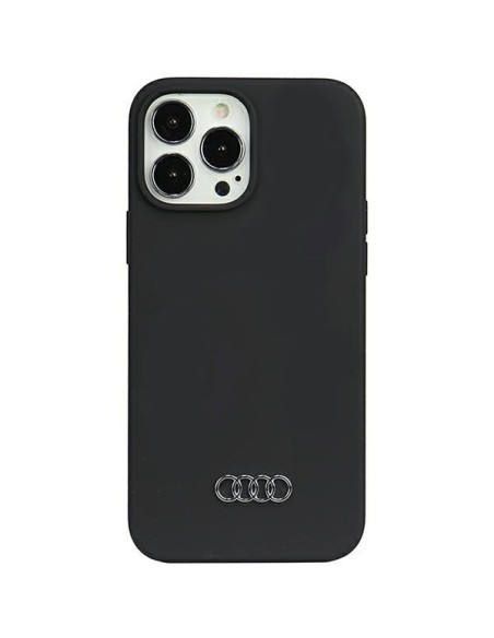 Audi silikoninis dėklas iPhone 13 Pro Max - juodas Audi silikoninis dėklas iPhone 13 Pro Max - juodas