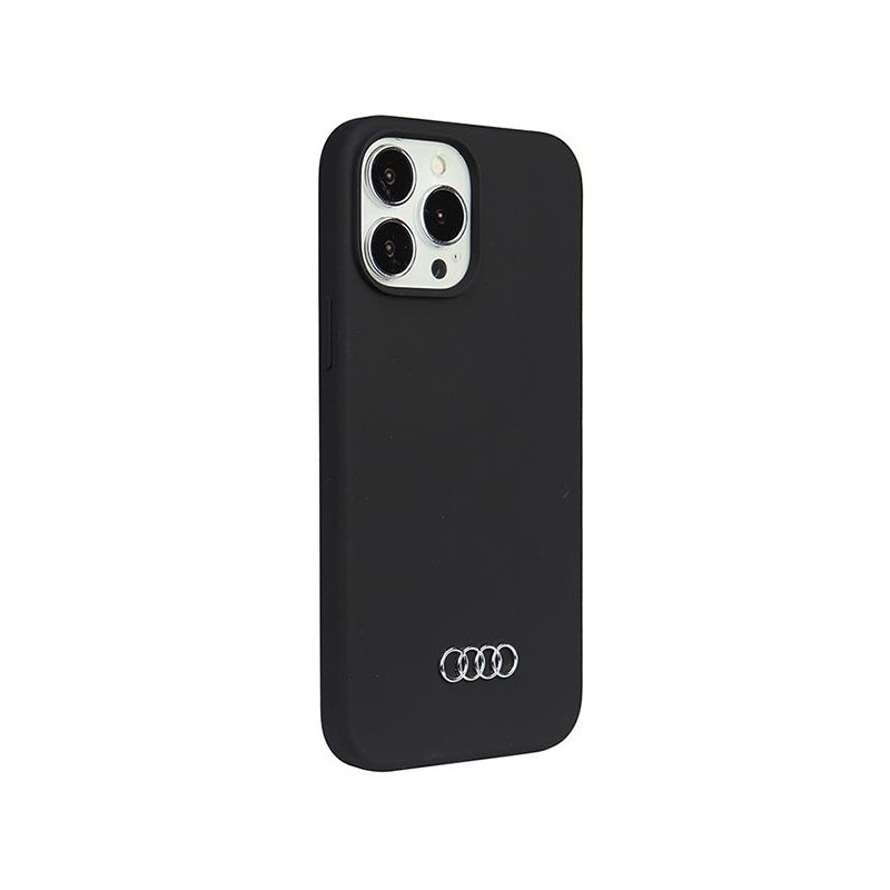 Audi silikoninis dėklas iPhone 13 Pro Max - juodas