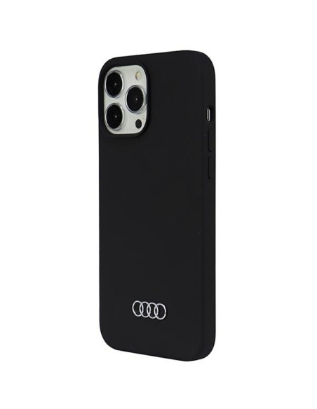 Audi silikoninis dėklas iPhone 13 Pro Max - juodas Audi silikoninis dėklas iPhone 13 Pro Max - juodas