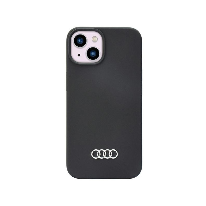Audi silikoninis dėklas iPhone 14 - juodas