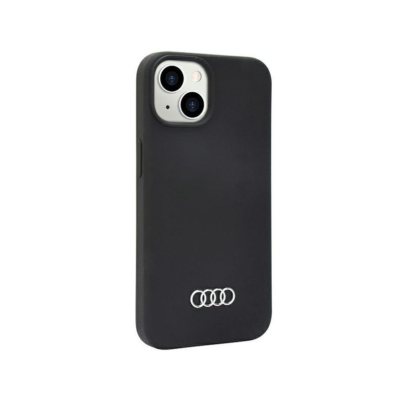 Audi silikoninis dėklas iPhone 14 - juodas