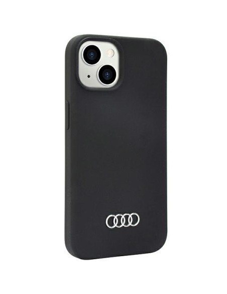 Audi silikoninis dėklas iPhone 14 - juodas Audi silikoninis dėklas iPhone 14 - juodas