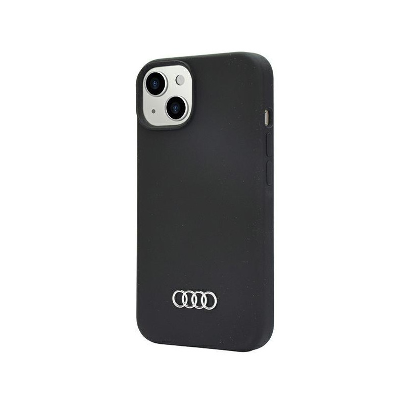 Audi silikoninis dėklas iPhone 14 - juodas