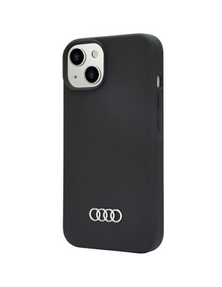 Audi silikoninis dėklas iPhone 14 - juodas Audi silikoninis dėklas iPhone 14 - juodas