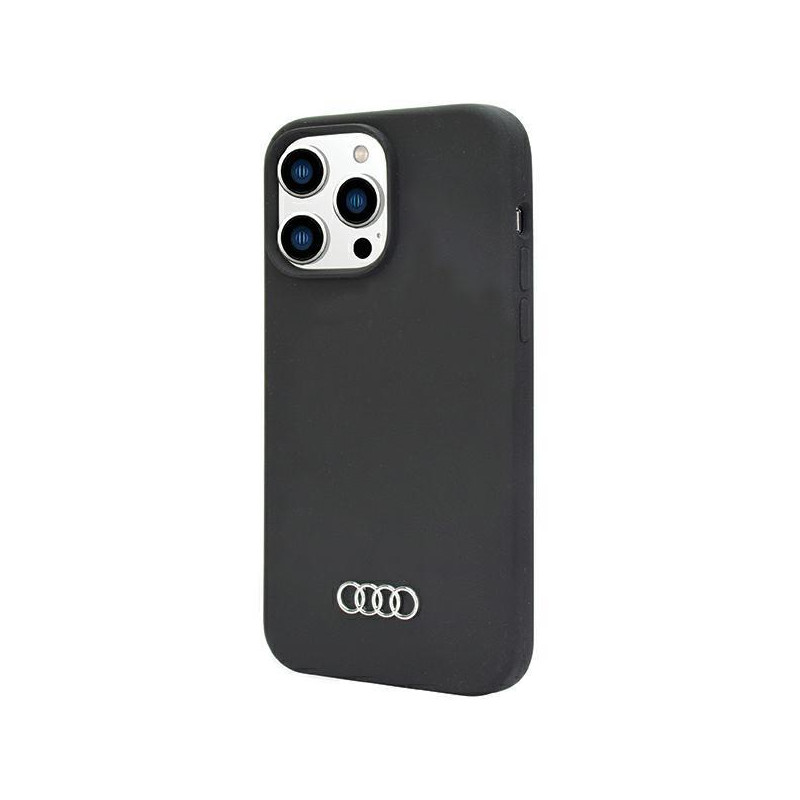 Audi silikoninis dėklas iPhone 14 Pro - juodas