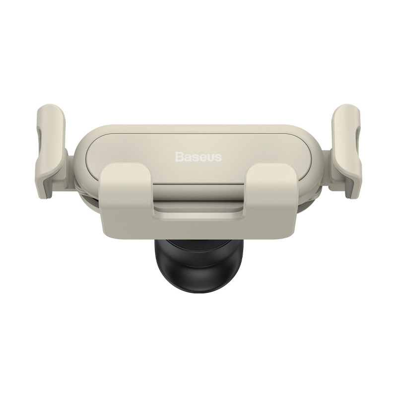 Gravitacinis automobilio telefono laikiklis oro ventiliacijai smėlio spalvos