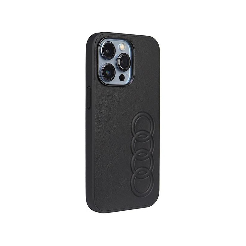 Audi sintetinės odos dėklas iPhone 13 Pro / iPhone 13 - juodas