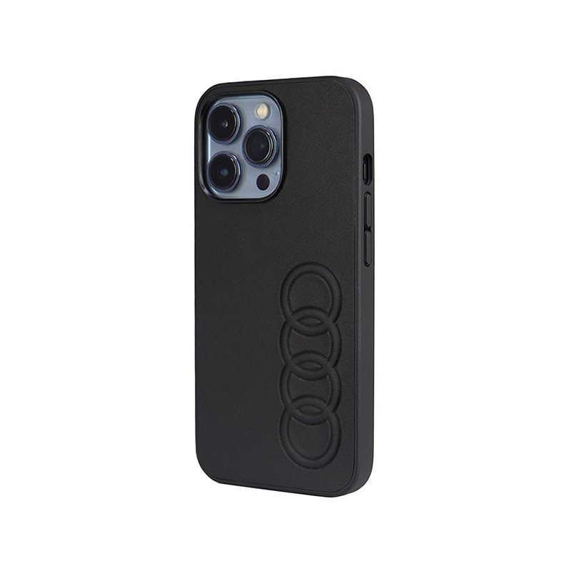 Audi sintetinės odos dėklas iPhone 13 Pro / iPhone 13 - juodas
