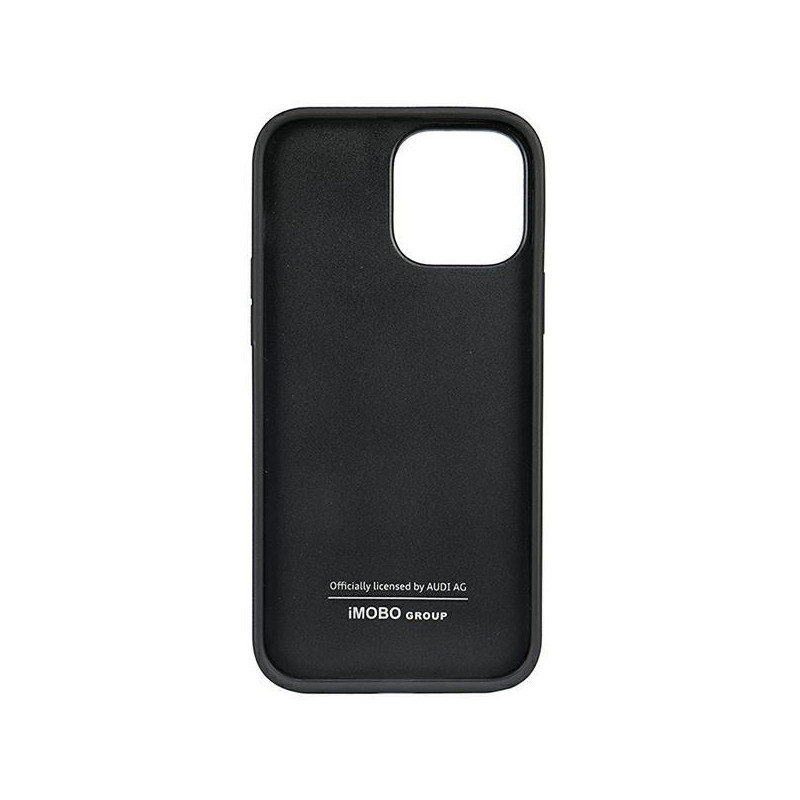 Audi sintetinės odos dėklas iPhone 13 Pro Max - juodas