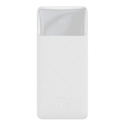 Bipow maitinimo blokas su ekranu 10000mAh USB-A microUSB kabelis 0,25m baltas