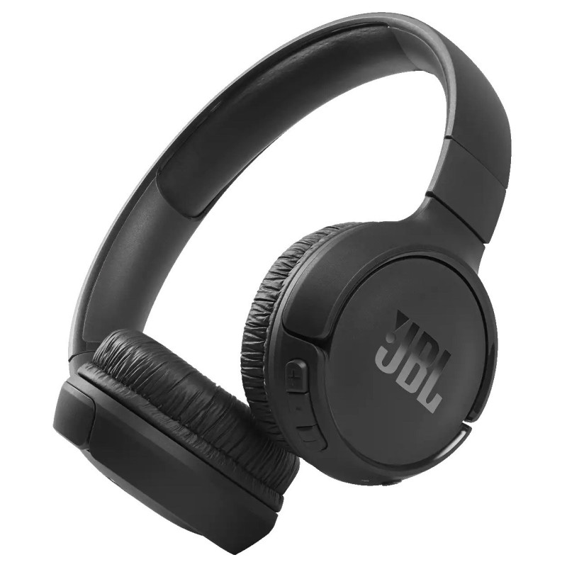 JBL Tune 510 ant ausies uždedamos belaidės ausinės – juodos JBL Tune 510 ant ausies uždedamos belaidės ausinės – juodos