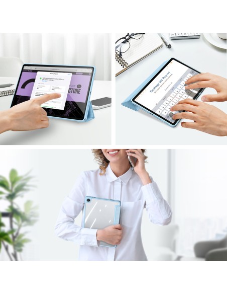 Dux Ducis Toby dėklas su atverčiamu stovu Samsung Galaxy Tab A9+ - mėlynas Dux Ducis Toby dėklas su atverčiamu stovu Samsung Galaxy Tab A9+ - mėlynas