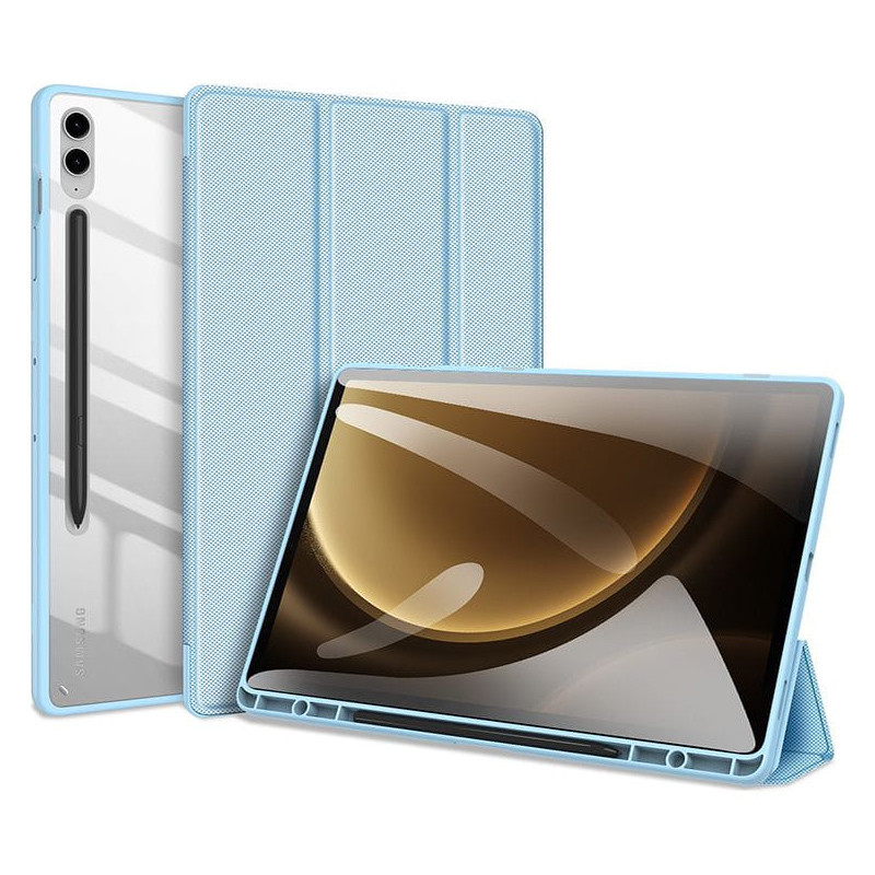 Dux Ducis Toby dėklas su atverčiamu stovu Samsung Galaxy Tab S9 FE Plus - mėlynas