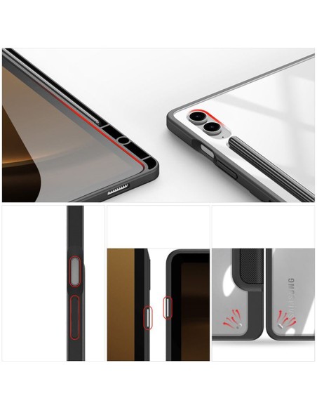 Dux Ducis Toby dėklas su atverčiamu stovu Samsung Galaxy Tab S9 FE Plus - juodas Dux Ducis Toby dėklas su atverčiamu stovu Samsung Galaxy Tab S9 FE Plus - juodas