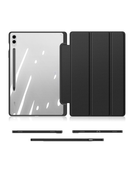 Dux Ducis Toby dėklas su atverčiamu stovu Samsung Galaxy Tab S9 FE Plus - juodas Dux Ducis Toby dėklas su atverčiamu stovu Samsung Galaxy Tab S9 FE Plus - juodas