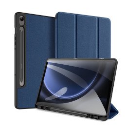 Dux Ducis Domo eko odos dėklas su stovu Samsung Tab S9 FE+ - mėlynas