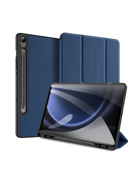 Dux Ducis Domo eko odos dėklas su stovu Samsung Tab S9 FE+ - mėlynas Dux Ducis Domo eko odos dėklas su stovu Samsung Tab S9 FE+ - mėlynas