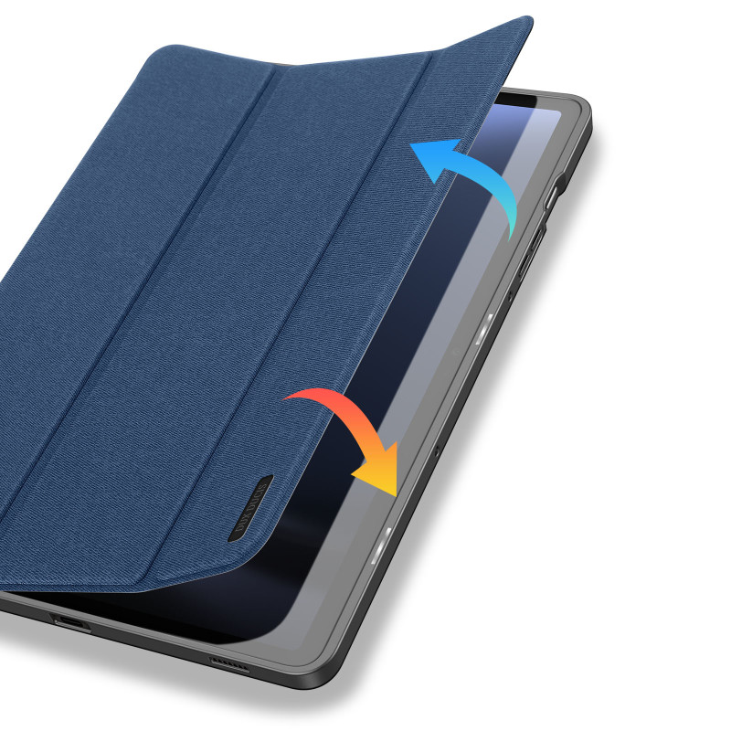 Dux Ducis Domo eko odos dėklas su stovu Samsung Tab S9 FE+ - mėlynas