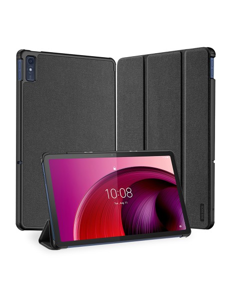 Dux Ducis Domo išmanusis miego dėklas Lenovo Tab M10 10.6& 39 & 39 planšetiniam kompiuteriui - juodas Dux Ducis Domo išmanusis miego dėklas Lenovo Tab M10 10.6& 39 & 39 planšetiniam kompiuteriui - juodas