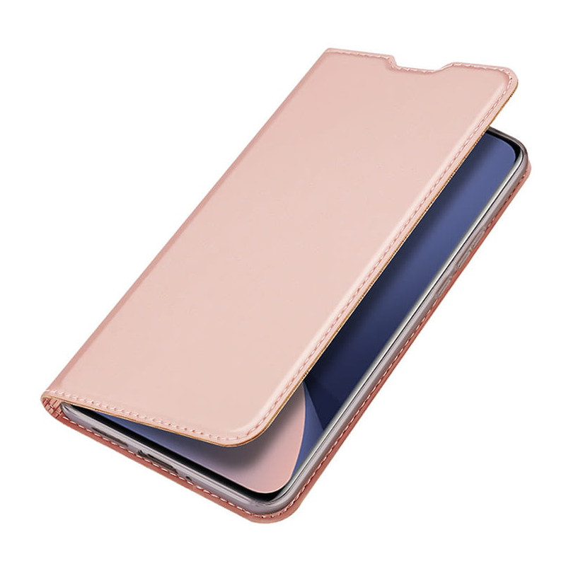 Dux Ducis Skin Pro atverčiamas dėklas, piniginė ir stovas Xiaomi Poco M6 Pro / Redmi 12/ 12R - rožinė