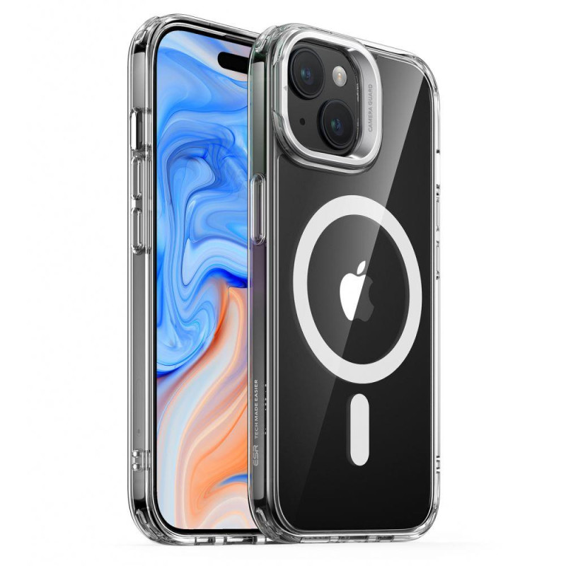 ESR Classic Kickstand Halolock dėklas su MagSafe iPhone 15 Plus - skaidrus