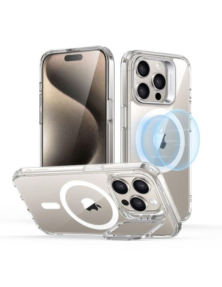 ESR Classic Kickstand Halolock dėklas su MagSafe iPhone 15 Pro - skaidrus ESR Classic Kickstand Halolock dėklas su MagSafe iPhone 15 Pro - skaidrus
