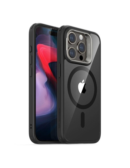 ESR Classic Kickstand Halolock dėklas su MagSafe, skirtas iPhone 15 Pro – skaidrus ir juodas ESR Classic Kickstand Halolock dėklas su MagSafe, skirtas iPhone 15 Pro – skaidrus ir juodas