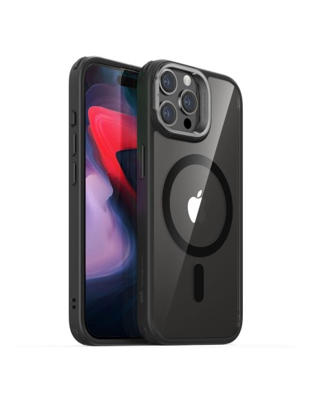 ESR Classic Kickstand Halolock dėklas su MagSafe, skirtas iPhone 15 Pro Max – skaidrus ir juodas ESR Classic Kickstand Halolock dėklas su MagSafe, skirtas iPhone 15 Pro Max – skaidrus ir juodas