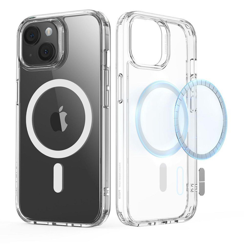 ESR Classic Hybrid Halolock dėklas su MagSafe iPhone 15 - skaidrus