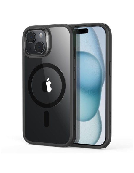 ESR Classic Hybrid Halolock dėklas su MagSafe iPhone 15 - skaidrus ir juodas