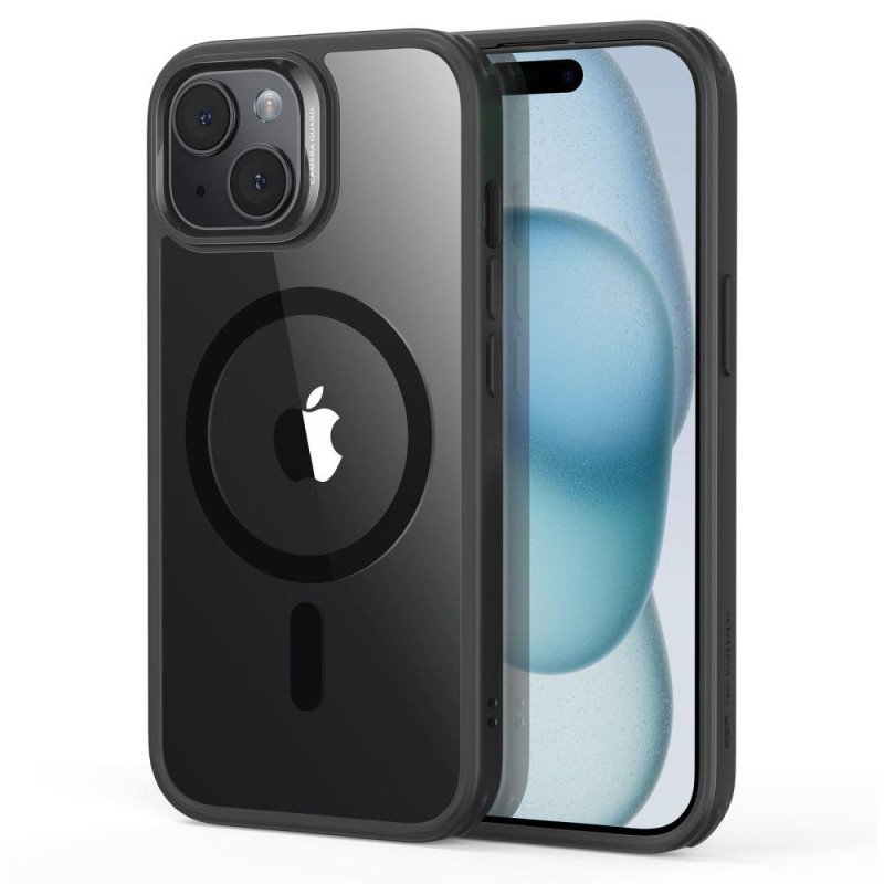 ESR Classic Hybrid Halolock MagSafe dėklas, skirtas iPhone 15 Plus – skaidrus ir juodas ESR Classic Hybrid Halolock MagSafe dėklas, skirtas iPhone 15 Plus – skaidrus ir juodas