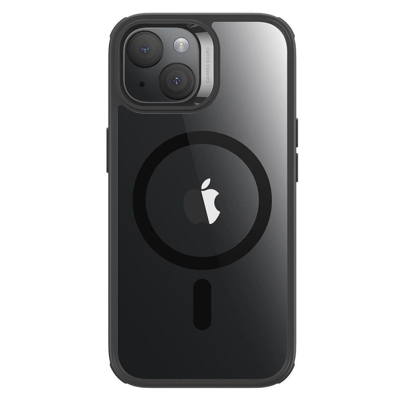 ESR Classic Hybrid Halolock MagSafe dėklas, skirtas iPhone 15 Plus – skaidrus ir juodas