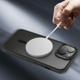 ESR Classic Hybrid Halolock MagSafe dėklas skirtas iPhone 15 Plus - matinė juoda