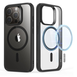 ESR Classic Hybrid Halolock MagSafe dėklas iPhone 15 Pro - skaidrus ir juodas