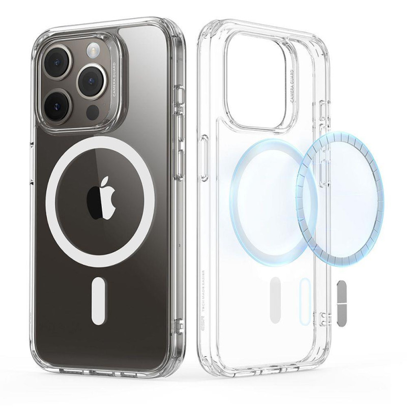 ESR Classic Hybrid Halolock MagSafe dėklas skirtas iPhone 15 Pro Max - skaidrus