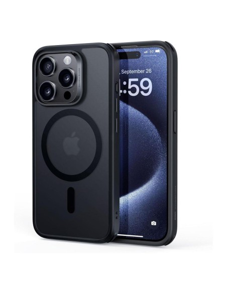 ESR Classic Hybrid Halolock MagSafe dėklas skirtas iPhone 15 Pro Max - matinė juoda ESR Classic Hybrid Halolock MagSafe dėklas skirtas iPhone 15 Pro Max - matinė juoda
