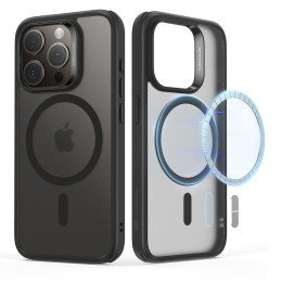 ESR Classic Hybrid Halolock MagSafe dėklas skirtas iPhone 15 Pro Max - matinė juoda
