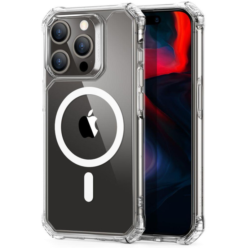 ESR Air Armor Halolock MagSafe dėklas iPhone 15 Pro Max - skaidrus ESR Air Armor Halolock MagSafe dėklas iPhone 15 Pro Max - skaidrus