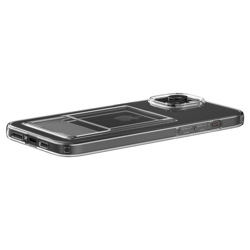Spigen Crystal Slot dėklas iPhone 15 - skaidrus