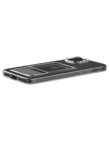Spigen Crystal Slot dėklas iPhone 15 - skaidrus