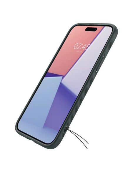 Spigen Liquid Air dėklas iPhone 15 - tamsiai žalias Spigen Liquid Air dėklas iPhone 15 - tamsiai žalias