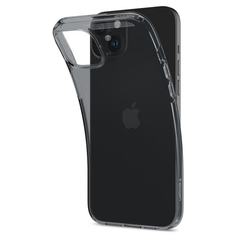 Spigen Crystal Flex dėklas iPhone 15 - pilkai skaidrus Spigen Crystal Flex dėklas iPhone 15 - pilkai skaidrus