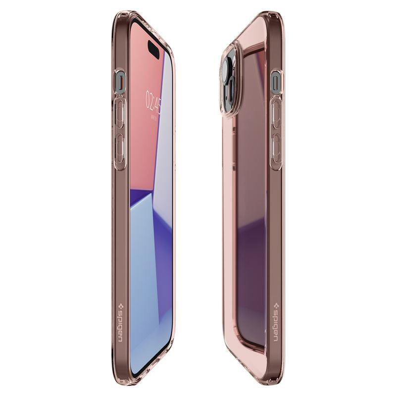 Spigen Crystal Flex dėklas iPhone 15 Plus - rožinis ir skaidrus Spigen Crystal Flex dėklas iPhone 15 Plus - rožinis ir skaidrus