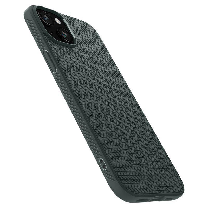 Spigen Liquid Air dėklas iPhone 15 Plus - tamsiai žalias