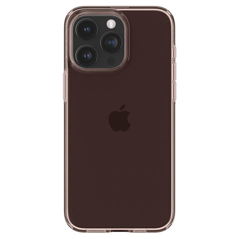 Spigen Crystal Flex dėklas iPhone 15 Pro Max - rožinis ir skaidrus