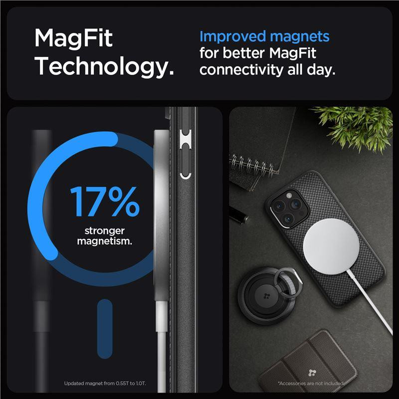 Spigen Mag Armor dėklas su MagSafe iPhone 15 Pro - matinė juoda