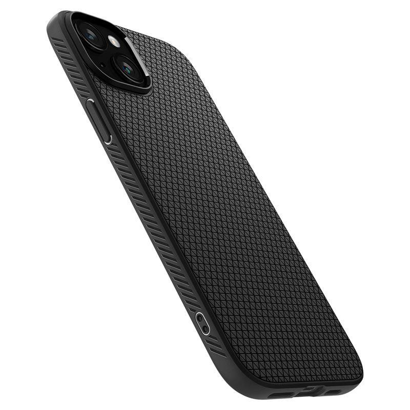 Spigen Liquid Air dėklas, skirtas iPhone 15 Plus - matinė juoda