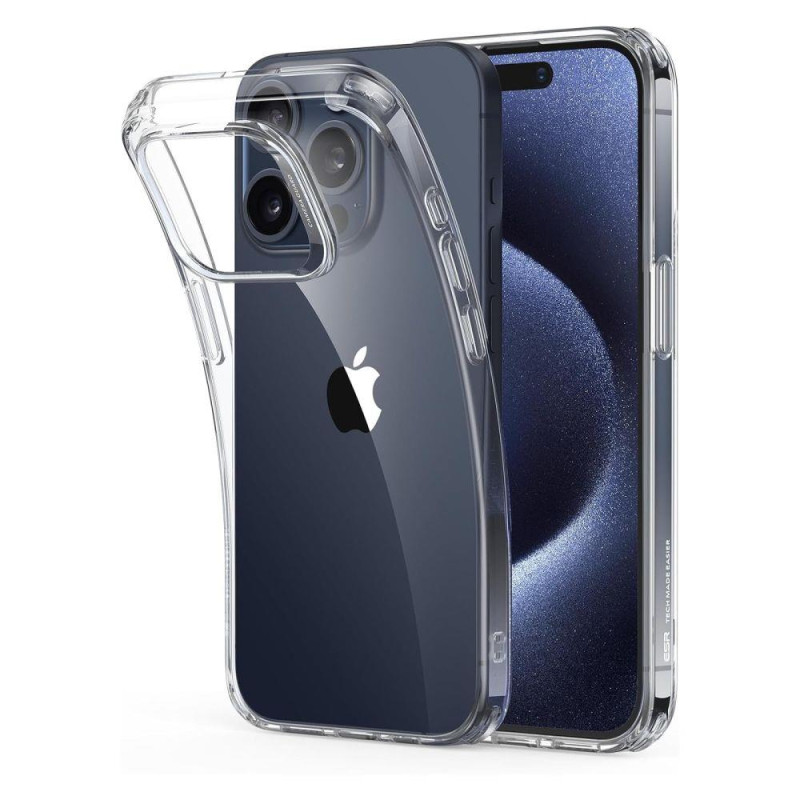 ESR Project Zero dėklas iPhone 15 Pro - skaidrus